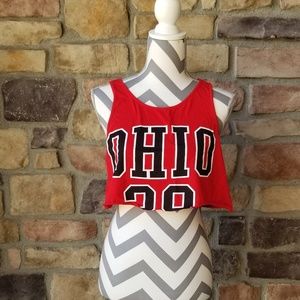 OHIO STATE CROP TOP